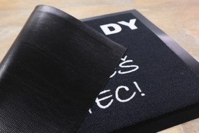 Mercury Flooring, Predložka Flákanec 40x60 cm, 40x60, čierna