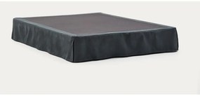 Antracitová čalúnená dvojlôžková posteľ 150x190 cm Jaira – Kave Home