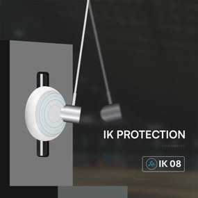 LED Vonkajšie stropné svietidlo LED/20W/230V IP65 3000/4000/6500K