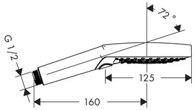 Hansgrohe Raindance Select S, ručná sprcha 120 3jet, biela/chrómová, HAN-26530400