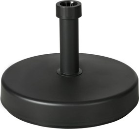 Základňa slnečníka Outsunny v PP plastu, max. hmotnosť 18 kg, Ø45x33 cm, čierna | Aosom