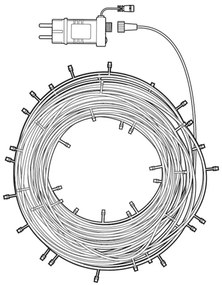 Nedis WIFILX01C168 - LED RGB Vianočná reťaz 168xLED/8 funkcií 23m IP44  Wi-Fi Tuya
