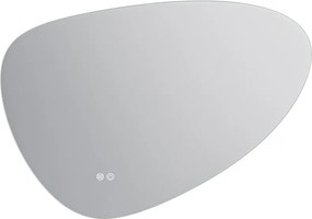 Erga Amelia, asymetrické LED zrkadlo 100x70 cm, 3630 lm, 3 farby svetla, zadné osvetlenie, ERG-V01-407-1070-00