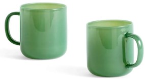 HAY Sklenený hrnček Borosilicate 2 ks, jade green