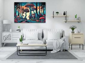 Gario Diamantové maľovanie Muchotrávky Rozmery: 60 x 40 cm, Rámovanie: Iba zrolované plátno, Diamanty: Okrúhle