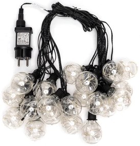 Aigostar - LED vonkajšia dekoratívna svetelná reťaz 160xLED/3,6W/230V 10m IP44 studená biela