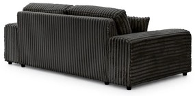 Tmavosivá menčestrová pohovka 213 cm Justin – Ropez