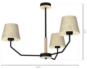 Luster na tyči ETNA 3xE27/60W/230V