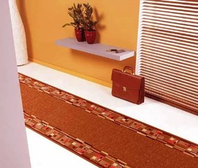 Associated Weavers, Protišmykový behúň na mieru Bombay 84, šíre 80 cm, oranžová, chodba / predsieň