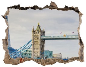Fototapeta díra na zeď 3D Thames london nd-k-59842518