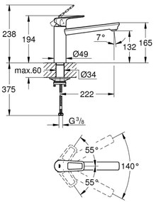 GROHE 31706000 - Drezová batéria BAULOOP lesklý chróm