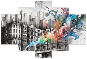 Obraz - Priemyselný život (150x105 cm)