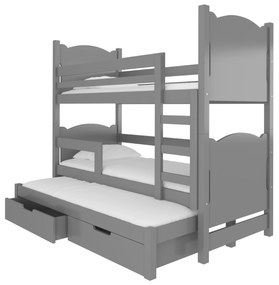 Poschodová detská posteľ 180x75 cm. Vlastná spoľahlivá doprava až k Vám domov. 1052129