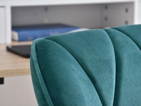 Kreslo Velma M (tyrkysová + chrómová). Akcia -21%. Vlastná spoľahlivá doprava až k Vám domov. 1110450