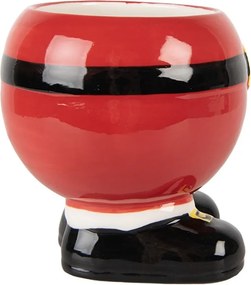 Červený keramický hrnček Santa Claus - 14 * 11 * 11 cm / 400 ml