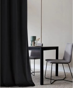 Elegantný zamatový čierny záves 140 x 280 cm