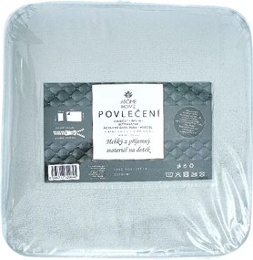 ARÔME HOME Obliečky mikroflanel, svetlosivé