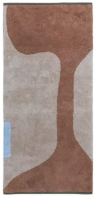 Prateľný bavlnený behúň v tehlovej a béžovej farbe 70x150 cm Figura – Mette Ditmer Denmark