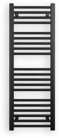 Erga Puerto, vykurovacie teleso 1100x400 mm, 420W, čierna matná, ERG-LAV-GRZE-BK-40110
