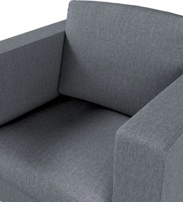 Poťah na kreslo Karlanda, krátky farba produktu sivá látka zapletaná