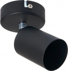 Stropné LED svietidlo VIKI 1x GU10 čierne + 1x LED žiarovka