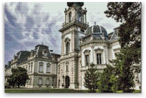 Gario Diamantové maľovanie Palác Keszthely Rozmery: 120 x 80 cm, Rámovanie: S vnútorným rámom, Diamanty: Štvorcové