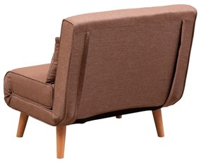 Hnedé kreslo Folde – Artie