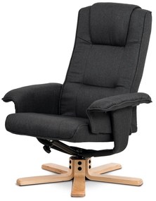 Polohovacie kreslo s podnožkou GREY2, sivá