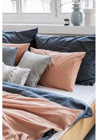 Prírodne hnedé obliečky na dvojlôžko zo stonewashed bavlny Bonami Selection, 200 x 220 cm