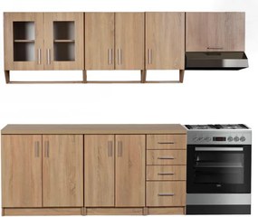 Kuchynská linka Diana 180/240, dub sonoma