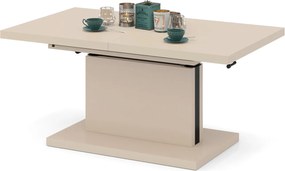 ASTON Béžový [Super Mat / Anti-fingerprint] - MODERNÝ ROZKLADACÍ A VÝŠKOVO NASTAVITEĽNÝ KONFERENČNÝ STÔL KÁŠMÍR