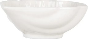 Biela keramická miska v tvare mušle Shell Bowl - 12*10*4 cm