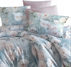 SATÉNOVÉ OBLIEČKY LUXURY HAVIN 200X220 CM, 2KS 70X80 CM KVETY