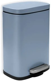 Spirella pedálový odpadkový kôš AKIRA matná hmlovo modrá oceľ 5 L 10.20352