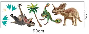 Samolepka na stenu "Dinosaury 8" 80x56cm