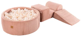 Bazénová zostava Corduroy Pink, 90x30 cm, Ružová