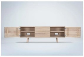 TV komoda z masívneho dubového dreva Gazzda Fawn