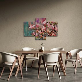 Obraz - Olejomaľba, Rozkvitnutá sakura (90x60 cm)