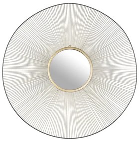 Eglo 425033 - Nástenné zrkadlo ESASHI pr. 76 cm zlatá/čierna