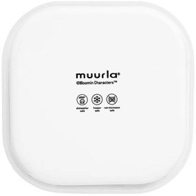 Dóza s vrchnákom Moomin Joyful Apples 1,5l, smalt / bielo-zelená