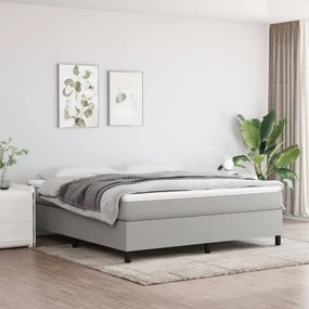 Boxspring posteľ s matracom svetlosivá 100x200 cm látka 3144431