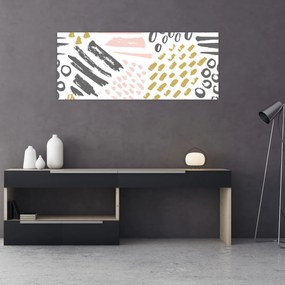 Obraz - Abstraktné ťahy (120x50 cm)