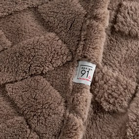 Deka D91 CARO tmavobéžová