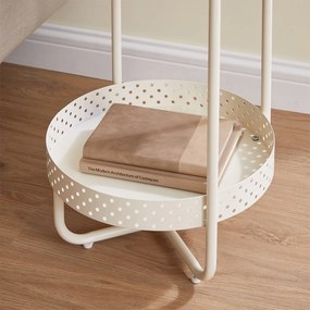 Odkladací stolík E1015 CRM, krémový