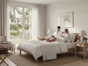 Saténový damaskový obliečka na vankúš 40x50 cm biely