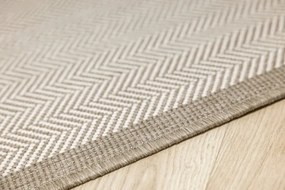 Šnúrkový obojstranný behúň Brussels 205681/10610 Linen krémový / béžový