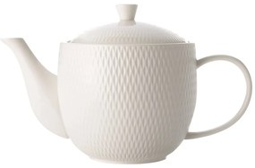 Biela porcelánová čajová kanvica Maxwell & Williams Diamonds, 800 ml