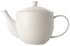 Biela porcelánová čajová kanvica Maxwell &amp; Williams Diamonds, 800 ml