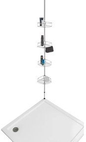 WENKO 21803100 – Rohová polica DOLCEDO 31 x 275 cm, nerez/lesklý chróm