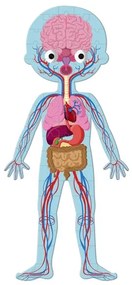 Janod - Detské vzdelávacie puzzle 225 ks ľudské telo